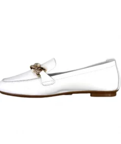 Requin Reqins Horel Cuir Blanc*Femme Mocassins