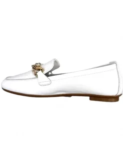 Requin Reqins Horel Cuir Blanc*Femme Mocassins