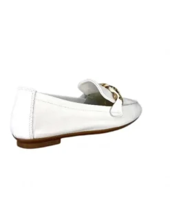 Requin Reqins Horel Cuir Blanc*Femme Mocassins
