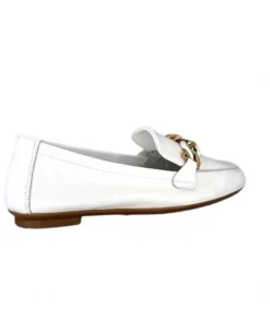 Requin Reqins Horel Cuir Blanc*Femme Mocassins
