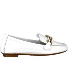 Requin Reqins Horel Cuir Blanc*Femme Mocassins