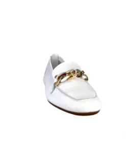Requin Reqins Horel Cuir Blanc*Femme Mocassins
