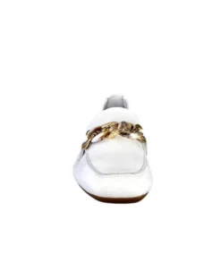 Requin Reqins Horel Cuir Blanc*Femme Mocassins
