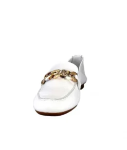 Requin Reqins Horel Cuir Blanc*Femme Mocassins
