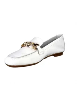 Requin Reqins Horel Cuir Blanc*Femme Mocassins