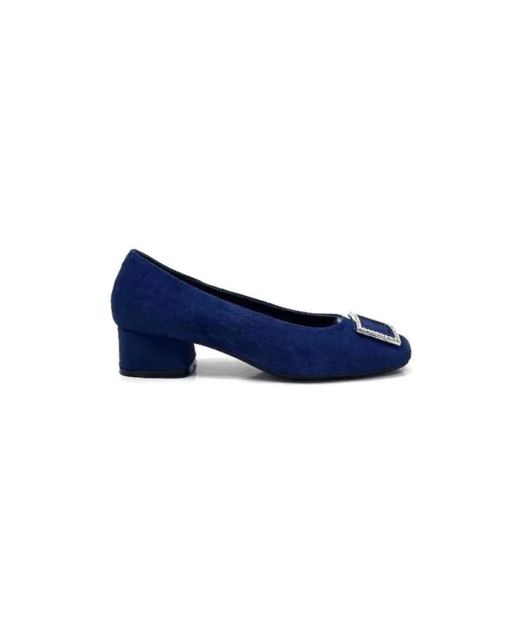 Requin Reqins Karisse Daim Bleu Ocean*Femme Ballerines