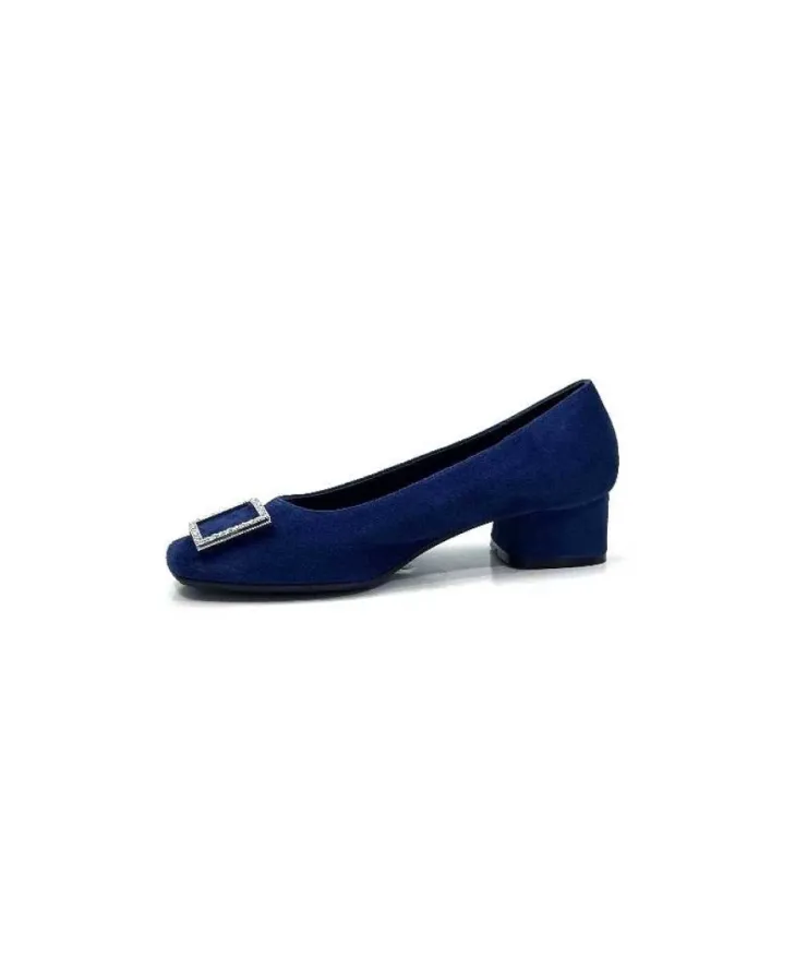 Requin Reqins Karisse Daim Bleu Ocean*Femme Ballerines