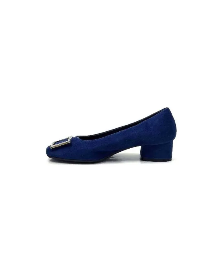 Requin Reqins Karisse Daim Bleu Ocean*Femme Ballerines