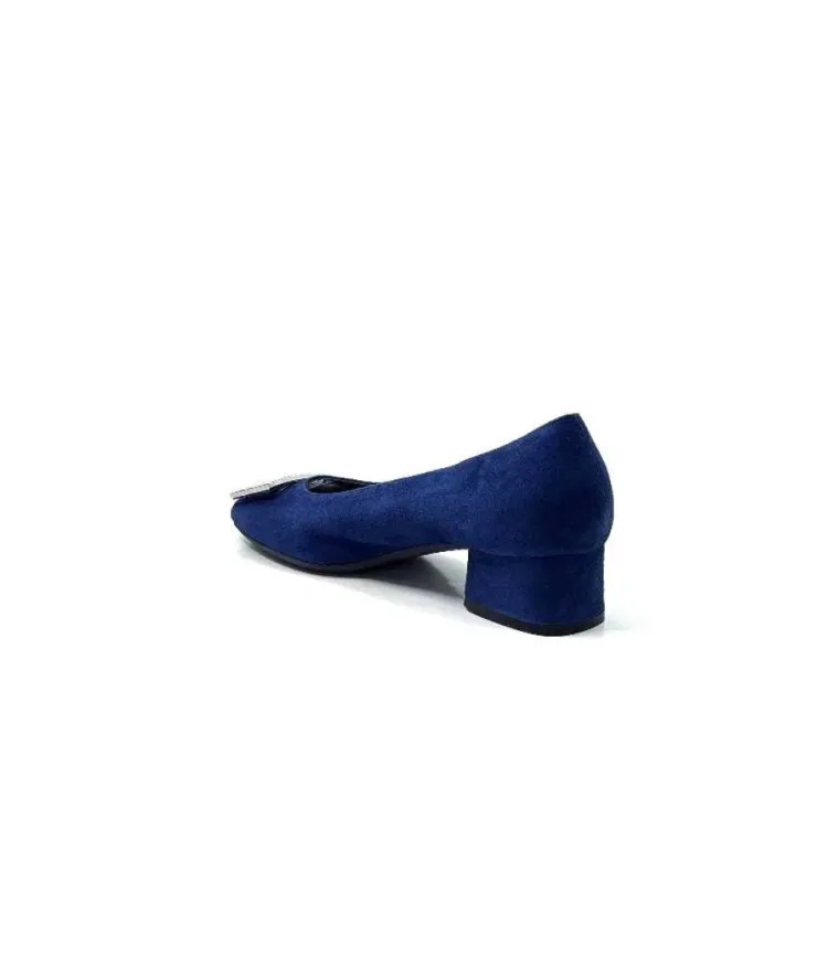 Requin Reqins Karisse Daim Bleu Ocean*Femme Ballerines