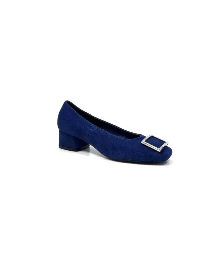 Requin Reqins Karisse Daim Bleu Ocean*Femme Ballerines