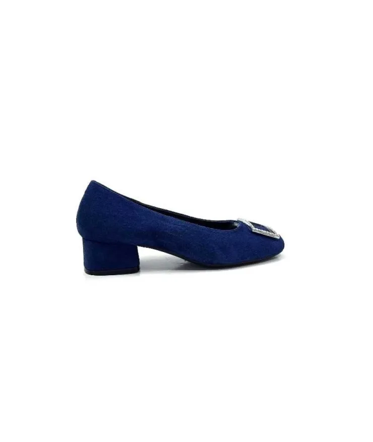 Requin Reqins Karisse Daim Bleu Ocean*Femme Ballerines