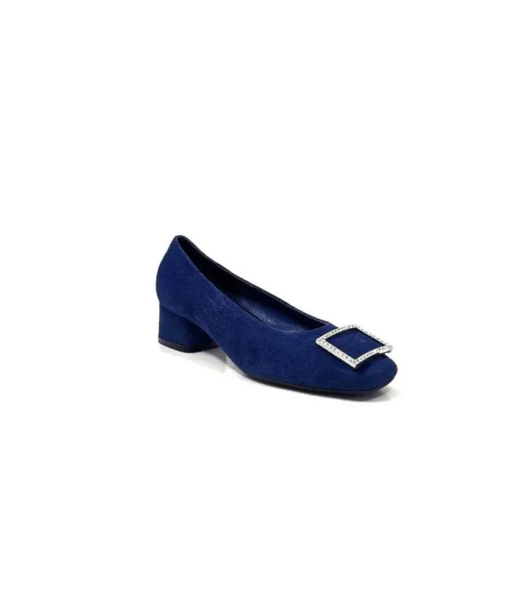 Requin Reqins Karisse Daim Bleu Ocean*Femme Ballerines