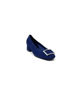Requin Reqins Karisse Daim Bleu Ocean*Femme Ballerines