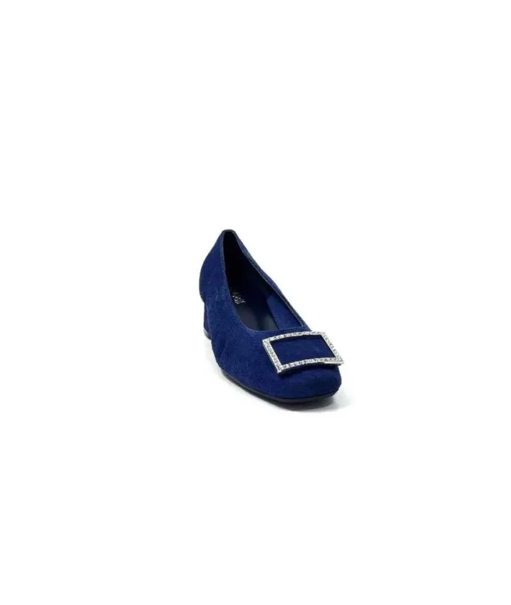 Requin Reqins Karisse Daim Bleu Ocean*Femme Ballerines