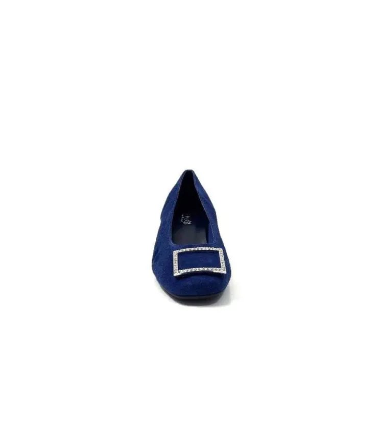 Requin Reqins Karisse Daim Bleu Ocean*Femme Ballerines