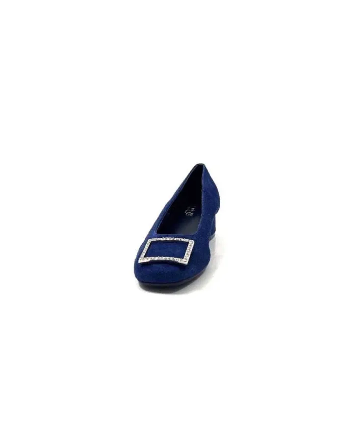 Requin Reqins Karisse Daim Bleu Ocean*Femme Ballerines