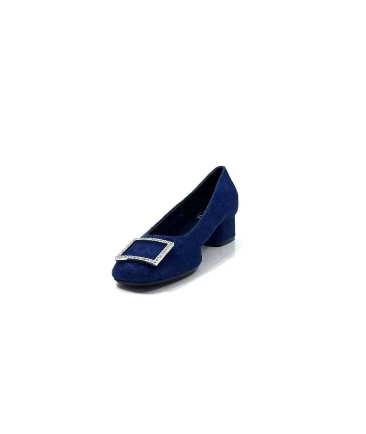Requin Reqins Karisse Daim Bleu Ocean*Femme Ballerines