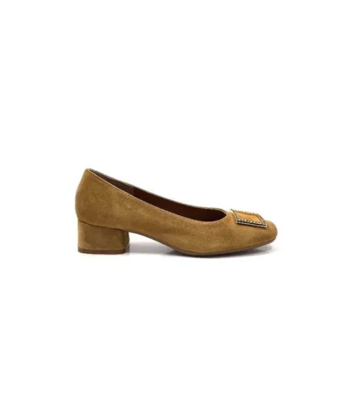 Requin Reqins Karisse Daim Camel*Femme Ballerines