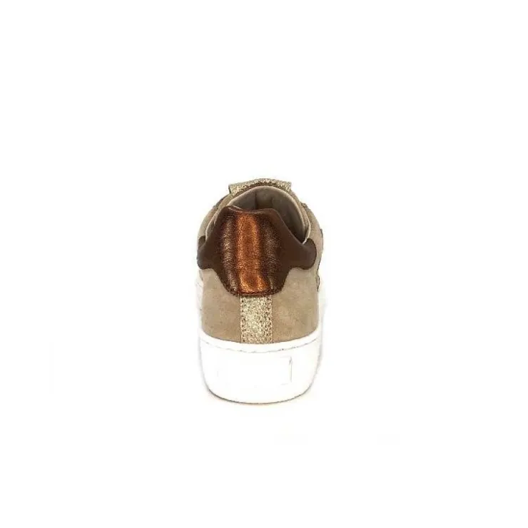 Requin Reqins Sun Stella Mix Cuir Daim Beige*Femme Baskets