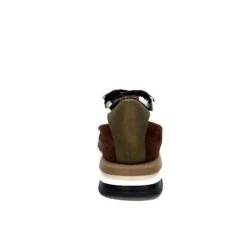 Requin Reqins Urielle Cuir Marron Textile Ecru*Femme Baskets
