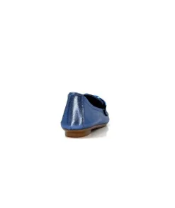 Requin s Hartega Cuir Metal Bleu*Femme Mocassins