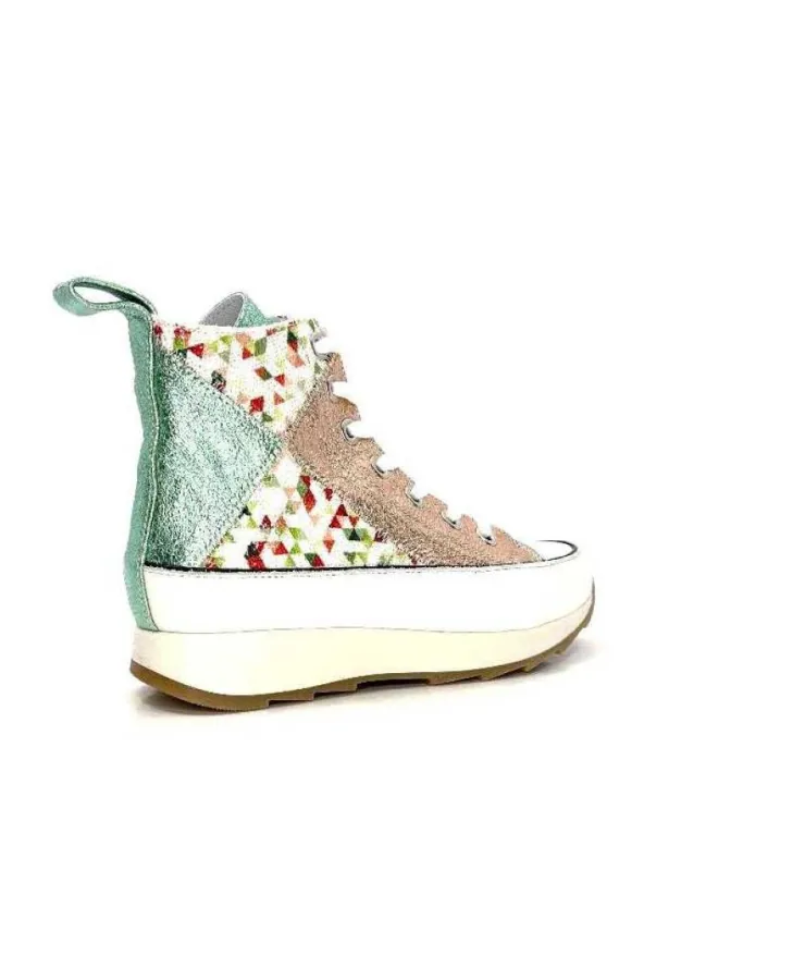 Muratti Rosemetal H0757B Cuir Metal Aqua Nude*Femme Baskets
