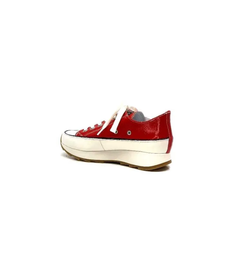 Muratti Rosemetal H0755O Frasseto Cuir Vernis Rouge*Femme Baskets