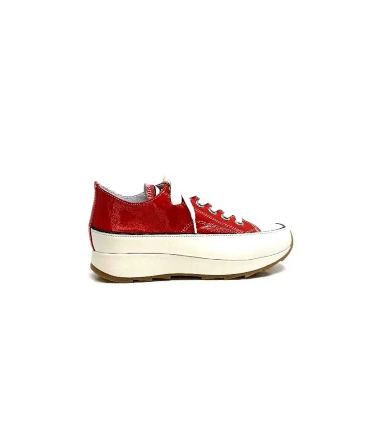 Muratti Rosemetal H0755O Frasseto Cuir Vernis Rouge*Femme Baskets