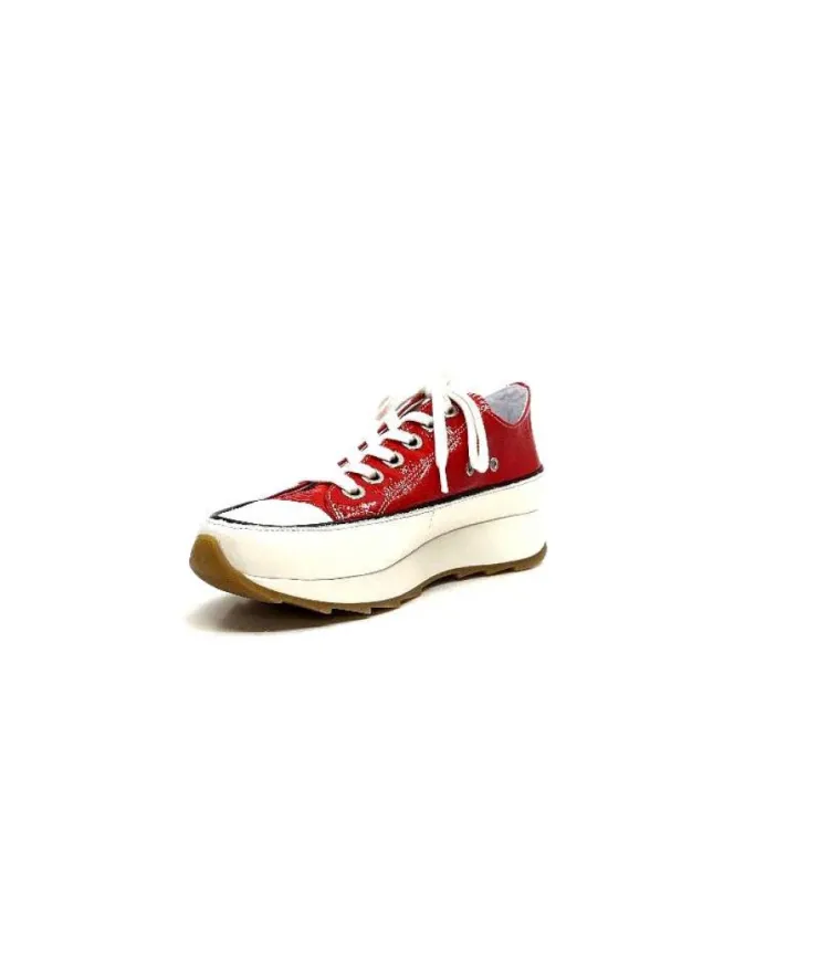 Muratti Rosemetal H0755O Frasseto Cuir Vernis Rouge*Femme Baskets