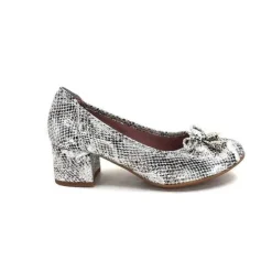 Sabrinas 34833 Cuir Metal Argent*Femme Ballerines