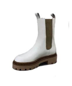 Semerdjian E449 Cuir Blanc*Femme Bottines