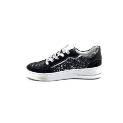Semerdjian Smr Ale 10221 Cuir Gris & Glitter*Femme Baskets