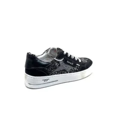 Semerdjian Smr Ale 10221 Cuir Gris & Glitter*Femme Baskets