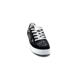 Semerdjian Smr Ale 10221 Cuir Gris & Glitter*Femme Baskets