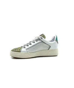 Semerdjian Smr Duck 9433 Cuir Blanc Glitter Or*Femme Baskets