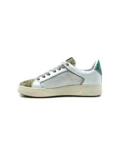 Semerdjian Smr Duck 9433 Cuir Blanc Glitter Or*Femme Baskets