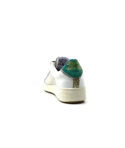 Semerdjian Smr Duck 9433 Cuir Blanc Glitter Or*Femme Baskets