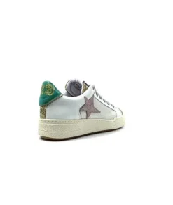 Semerdjian Smr Duck 9433 Cuir Blanc Glitter Or*Femme Baskets