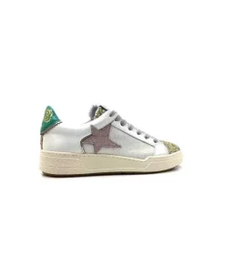 Semerdjian Smr Duck 9433 Cuir Blanc Glitter Or*Femme Baskets