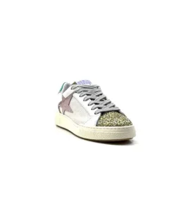 Semerdjian Smr Duck 9433 Cuir Blanc Glitter Or*Femme Baskets