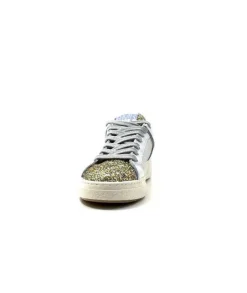 Semerdjian Smr Duck 9433 Cuir Blanc Glitter Or*Femme Baskets