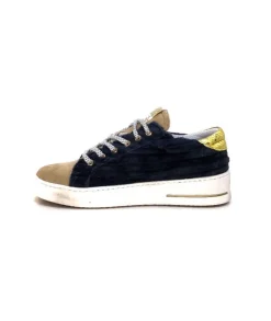 Semerdjian Smr Maya 8676 Velours Bleu Daim Beige*Femme Baskets