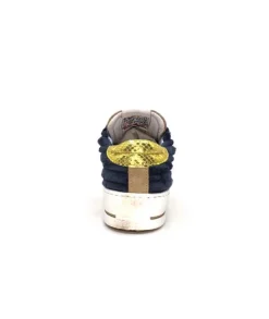 Semerdjian Smr Maya 8676 Velours Bleu Daim Beige*Femme Baskets