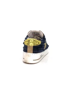 Semerdjian Smr Maya 8676 Velours Bleu Daim Beige*Femme Baskets