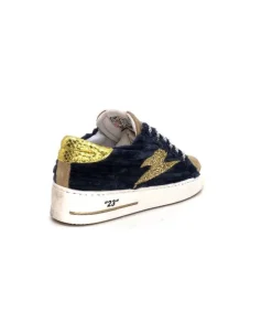 Semerdjian Smr Maya 8676 Velours Bleu Daim Beige*Femme Baskets