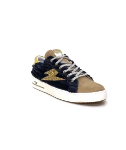 Semerdjian Smr Maya 8676 Velours Bleu Daim Beige*Femme Baskets