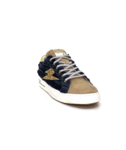 Semerdjian Smr Maya 8676 Velours Bleu Daim Beige*Femme Baskets