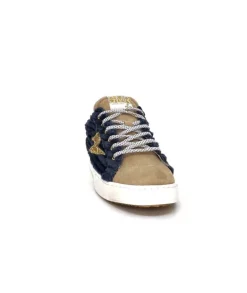 Semerdjian Smr Maya 8676 Velours Bleu Daim Beige*Femme Baskets