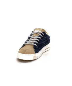 Semerdjian Smr Maya 8676 Velours Bleu Daim Beige*Femme Baskets