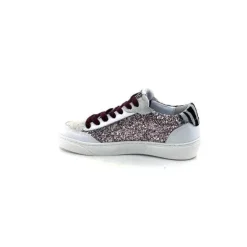 Semerdjian Smr23 Taline 10435 Cuir Blanc Glitter Rose*Femme Baskets